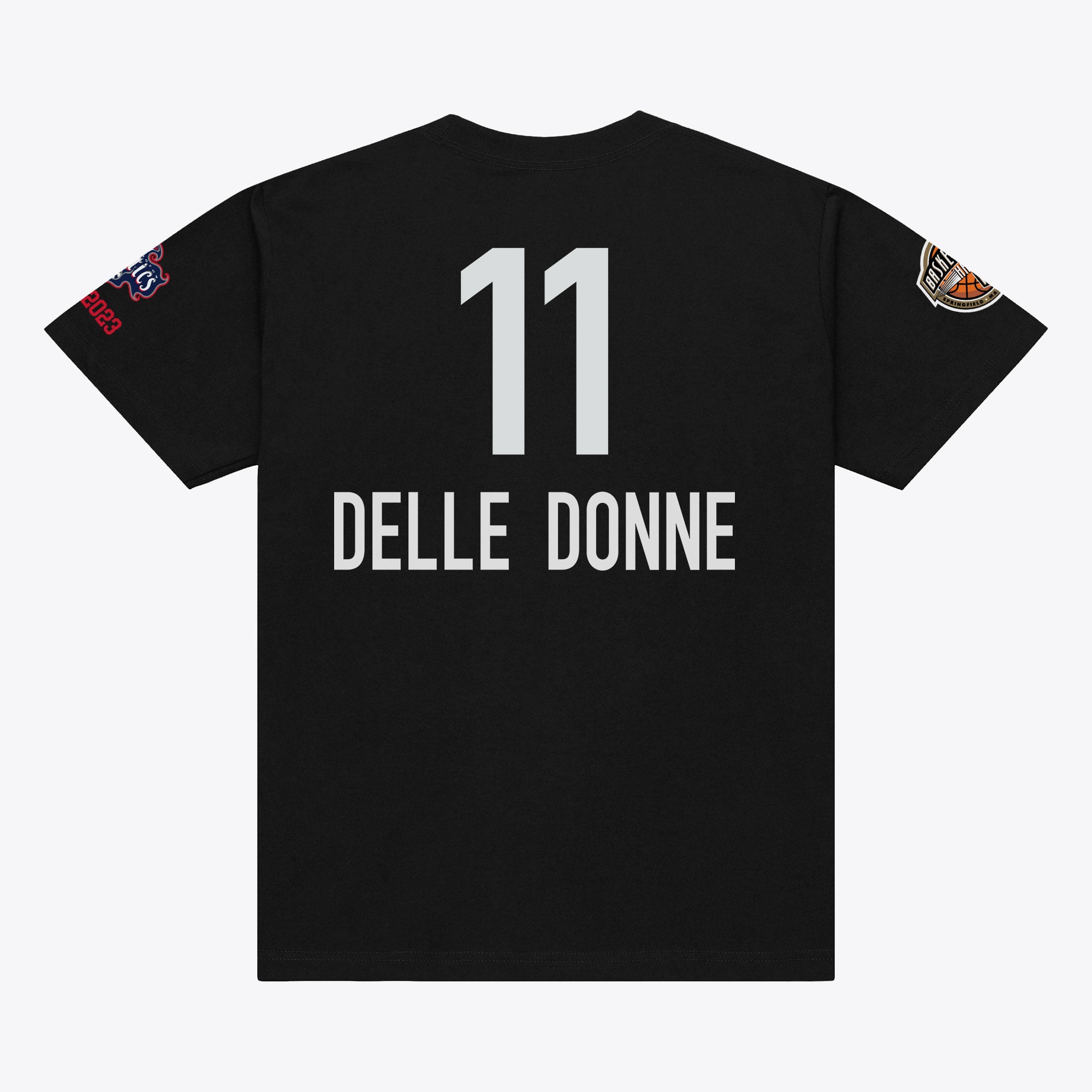Unisex Mitchell & Ness Elena Delle Donne Black Washington Mystics Basketball Hall of Fame Player T-Shirt