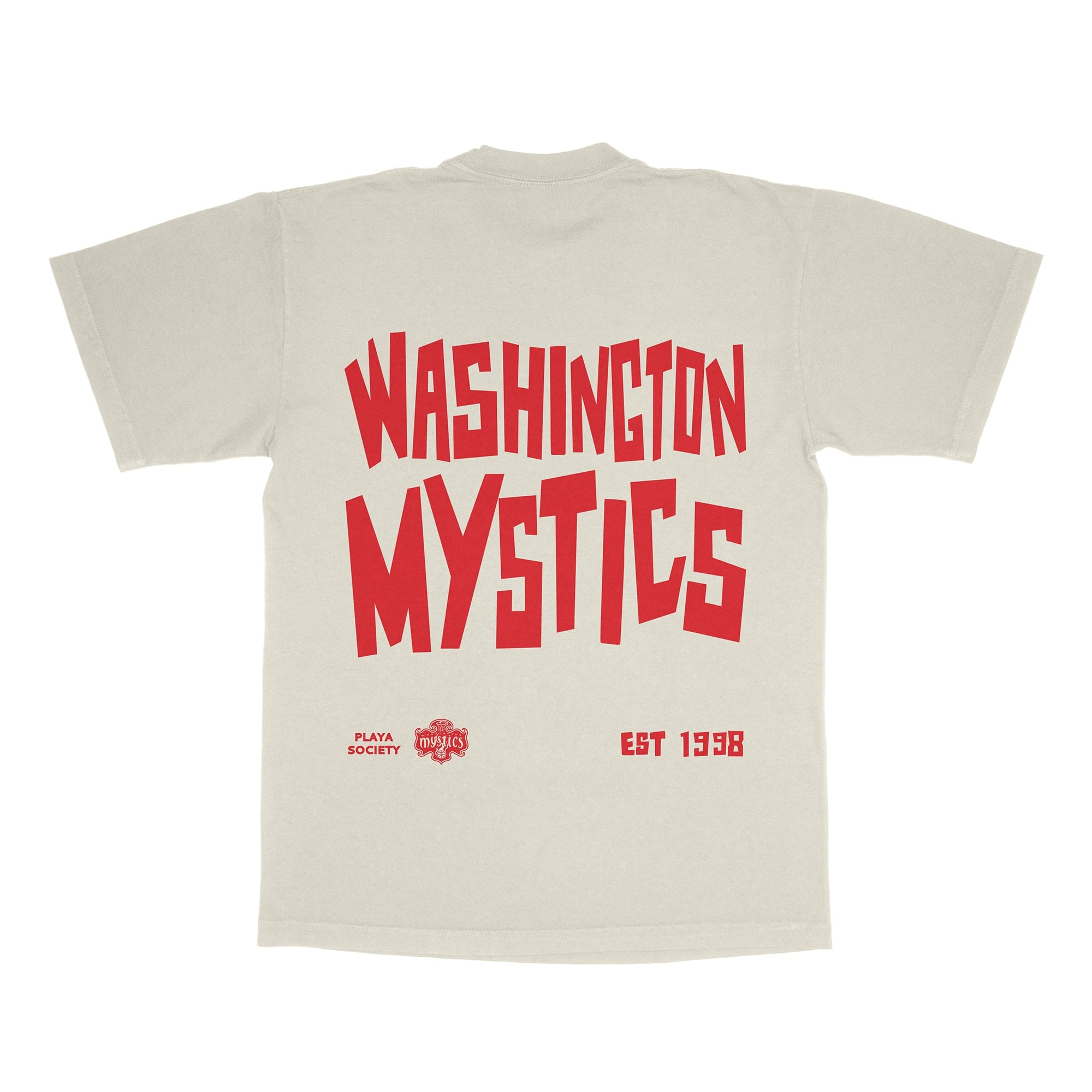 T-shirt unisexe Playa Society Oatmeal Washington Mystics Est