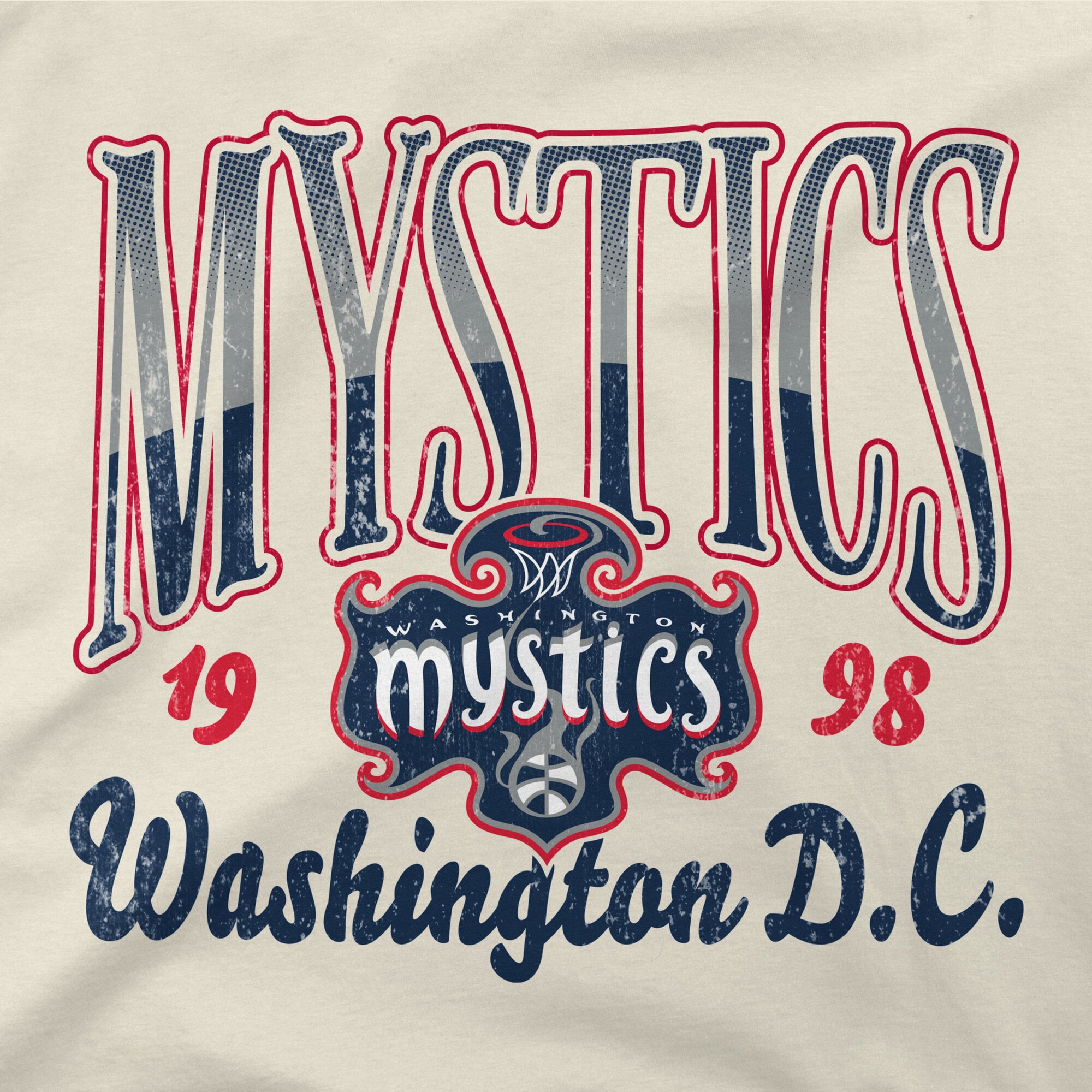 Unisex Stadium Essentials Natural Washington Mystics Sky High T-Shirt
