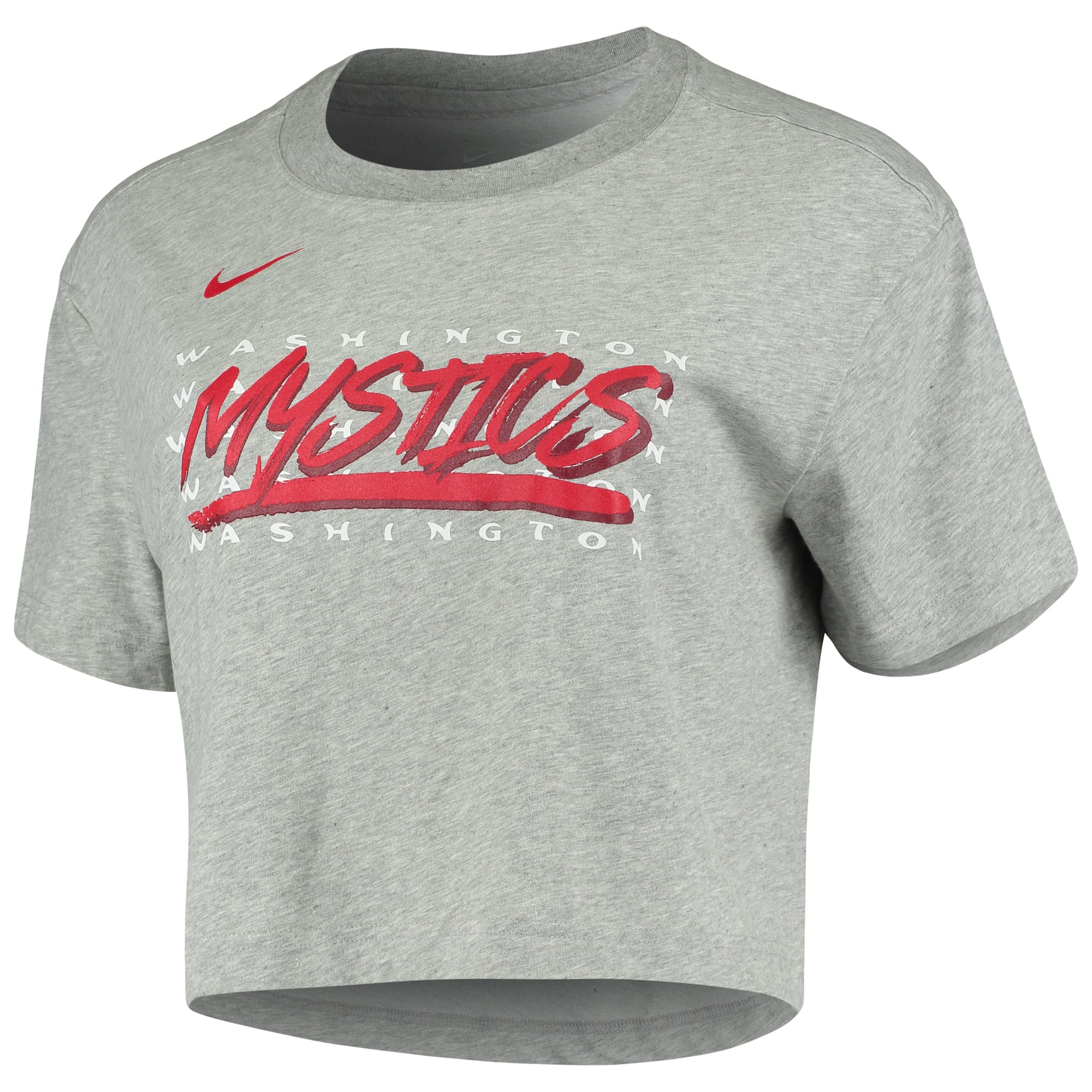 Women's Washington Mystics Nike Heathered Gray Performance Crop
