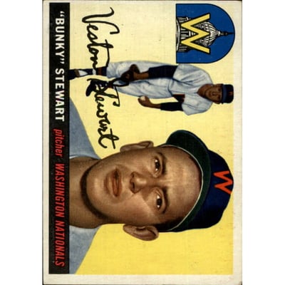 1955 Topps #136 Veston Bunky Stewart RC