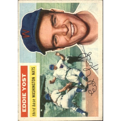 1956 Topps #128 Eddie Yost