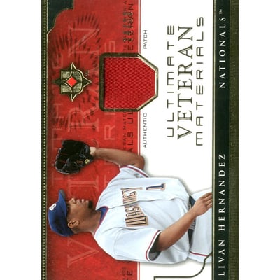 2005 Ultimate Collection Veteran Materials Patch #LH Livan Hernandez/30