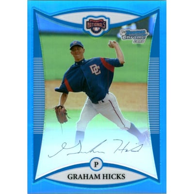 2008 Bowman Chrome Draft Prospects Blue Refractors #BDPP32 Graham Hicks DP