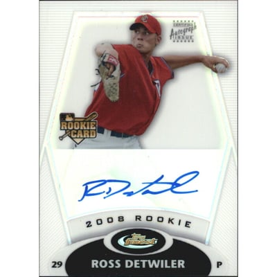 2008 Finest Refractors #164 Ross Detwiler AU