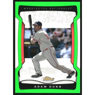 2009 Finest Refractors Green #107 Adam Dunn