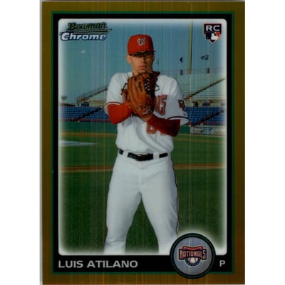 2010 Bowman Chrome Draft Gold Refractors #BDP44 Luis Atilano