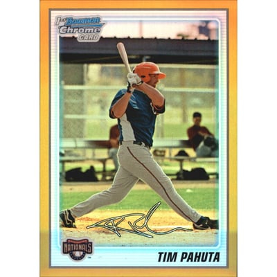 2010 Bowman Chrome Prospects Gold Refractors #BCP168 Tim Pahuta