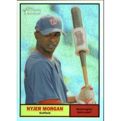 2010 Topps Heritage Chrome Refractors #C54 Nyjer Morgan
