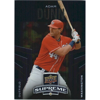 2010 Upper Deck Supreme Blue #S100 Adam Dunn