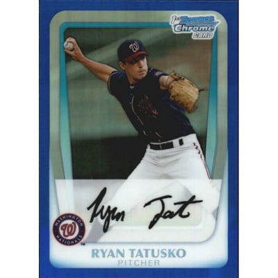 2011 Bowman Chrome Prospects Blue Refractors #BCP127B Ryan Tatusko