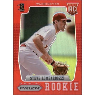 2012 Panini Prizm Prizms Red #174 Steve Lombardozzi