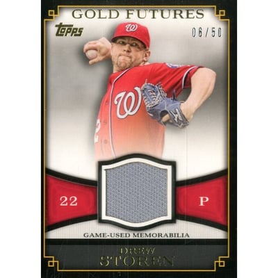 2012 Topps Gold Futures Relics #DS Drew Storen S2