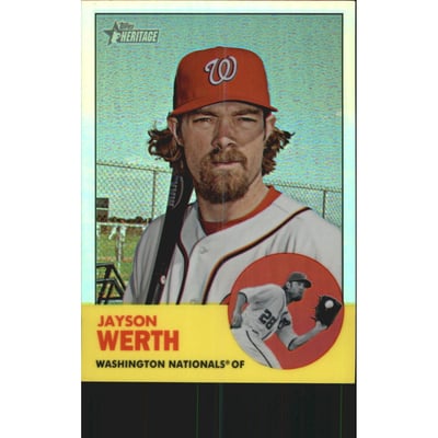 2012 Topps Heritage Chrome Refractors #HP46 Jayson Werth
