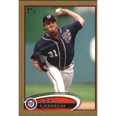 2012 Topps Mini Gold #186 John Lannan