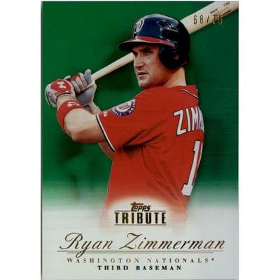 2012 Topps Tribute Green #90 Ryan Zimmerman