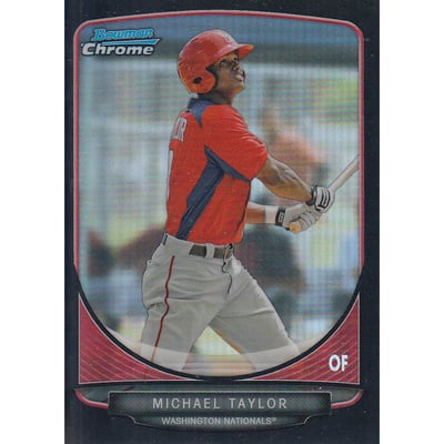 2013 Bowman Chrome Prospects Black Refractors #BCP47 Michael Taylor