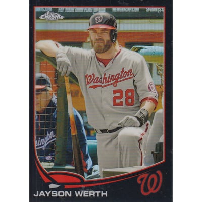 2013 Topps Chrome Black Refractors #41 Jayson Werth