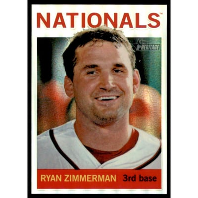 2013 Topps Heritage Chrome Refractors #HC11 Ryan Zimmerman