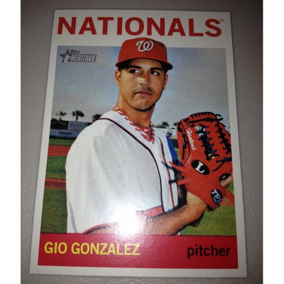 2013 Topps Heritage #454 Gio Gonzalez SP