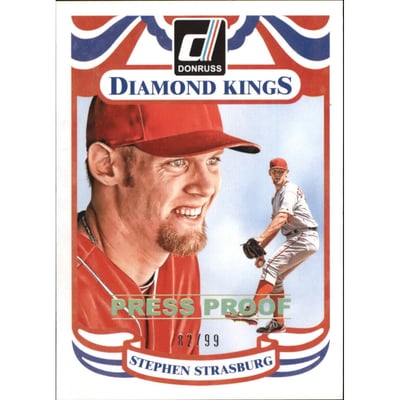 2014 Donruss Press Proofs Gold #204 Stephen Strasburg DK