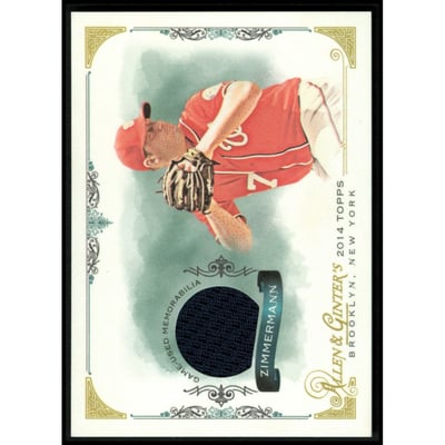 2014 Topps Allen and Ginter Relics #FSRJZ Jordan Zimmermann A