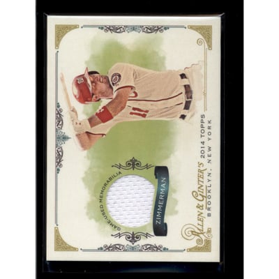2014 Topps Allen and Ginter Relics #FSRRZ Ryan Zimmerman A