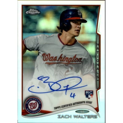 2014 Topps Chrome Rookie Autographs Refractors #62 Zach Walters