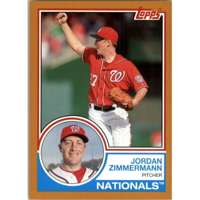 2015 Topps Archives Gold #269 Jordan Zimmermann