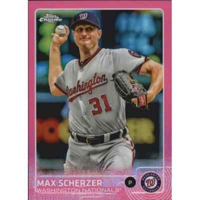 2015 Topps Chrome Pink Refractors #98 Max Scherzer