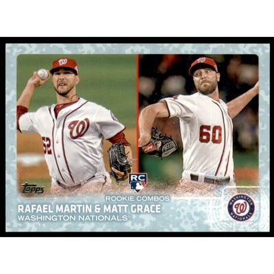 2015 Topps Update Snow Camo #US59 Rafael Martin/Matt Grace