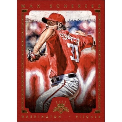 2016 Diamond Kings Framed Red #88 Max Scherzer