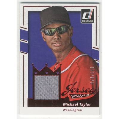 2016 Donruss Jersey Kings Red #JKMT Michael Taylor/199