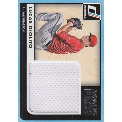 2016 Donruss Promising Pros Materials #PPMLG Lucas Giolito
