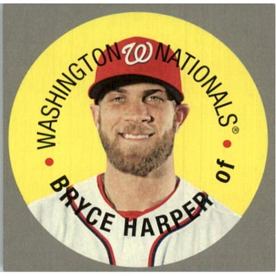 2016 Topps Heritage Discs #67TDCBH Bryce Harper