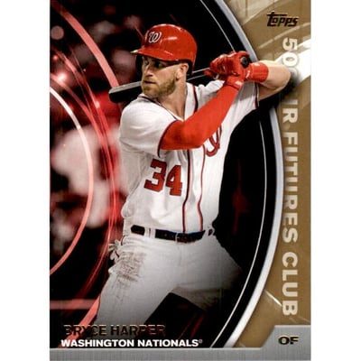 2016 Topps Update 500 HR Futures Club Gold #5006 Bryce Harper