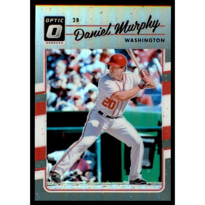 2017 Donruss Optic Black #153 Daniel Murphy
