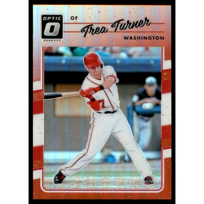 2017 Donruss Optic Red #154 Trea Turner/99