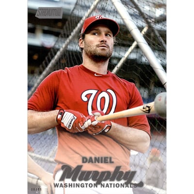2017 Stadium Club 5x7 #257 Daniel Murphy