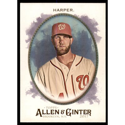 2017 Topps Allen and Ginter Hot Box Foil #50 Bryce Harper