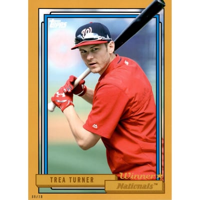 2017 Topps Archives 5x7 Gold #205 Trea Turner