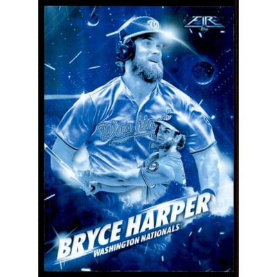 2017 Topps Fire Fired Up Blue Chip #F10 Bryce Harper