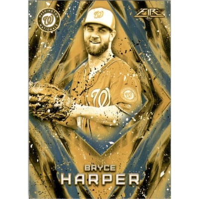 2017 Topps Fire Gold Minted #76 Bryce Harper
