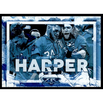 2017 Topps Fire Walk It Off Blue Chip #WO15 Bryce Harper