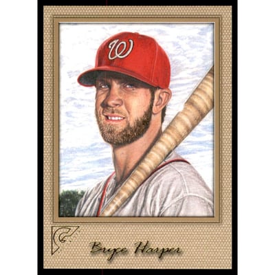 2017 Topps Gallery Canvas #25 Bryce Harper