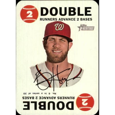 2017 Topps Heritage Topps Game #6 Bryce Harper