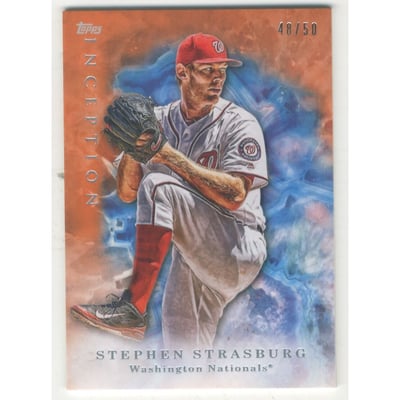 2017 Topps Inception Orange #25 Stephen Strasburg