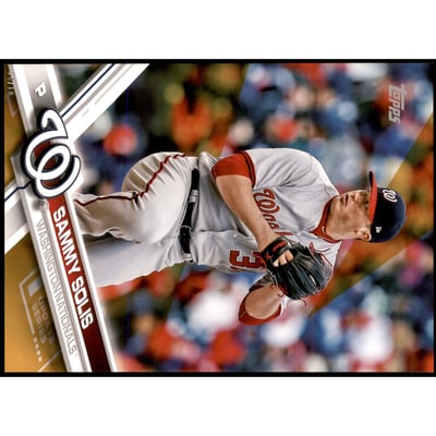 2017 Topps Update 5x7 Gold #US210 Sammy Solis