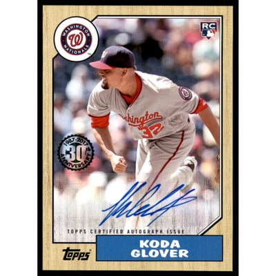 2017 Topps Update '87 Topps Autographs #87AKGL Koda Glover