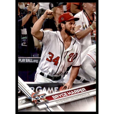 2017 Topps Update #US141B Bryce Harper SP/fist up